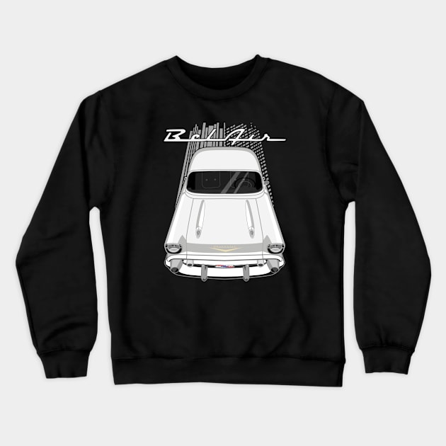 Chevrolet Bel Air 1957 - white Crewneck Sweatshirt by V8social